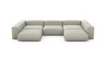 U-shape Sofa - Linen - Stone - 377CM X 241CM