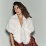 Ivory Faux Fur Bolero