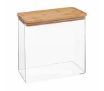 Acrylic Storage Rect Bamboo Lid 3L