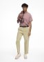Pleated Relaxed Stretch Cotton Chinos