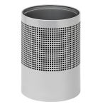 Super Steel Litter Bin – Wide – Square Punch – Stainless Steel – 764SI