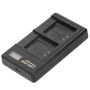 Dual LI-50B Charger With Lcd Display