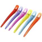 Sectioning Clips Long With Teeth Assorted Colours 11.2CM 6 PACK