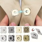 Mixed Color Magnetic Snaps Buttons - 5 8" Strong Fastening Clasps For Diy Fashion & Crafts Multipack Plum Blossom Design