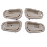 4 Pcs Car Inner Door Handles 69205-02050RH 69206-02050LH For Toyota Corolla 1998-2002 Beige