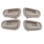 4 Pcs Car Inner Door Handles 69205-02050RH / 69206-02050LH For Toyota Corolla 1998-2002 Beige