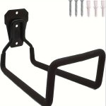 Heavy-duty Metal Garden Hose Bracket - Wall Mount Easy Install Polished Finish - Securely Holds 45.72METER Hoses Durable Outdoor