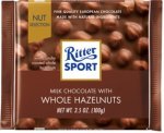 Ritter Sport - Whole Hazelnut Milk Chocolate 100G