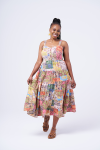 Midi Dress - S Print