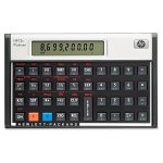 HP 12C Financial Calculator Platinum Black silver