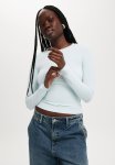 Cotton On All Day Crew Long Sleeve - Vista Blue