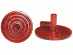 Parts Minifigure Shield Circular Ridged Face With Stud 3876