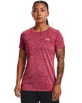 Women's Ua Tech Twist T-Shirt - Black Rose Sm