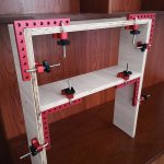Premium Aluminum Alloy 90 Square - Red Right Angle Clamp For Woodworking Durable Carpenter's Corner Tool With Removable Cover Ve