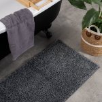 Drylon Anti Slip BATH MAT 50X150CM - Silver Grey