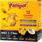 Pamper Country Favourites Cat Food 12X85G