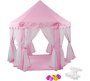 Heartdeco Kids Playing Castle Tent Playhouse With LED Light String-pink Tent - For 8 6 Black