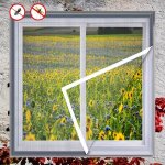 1PC Window Mosquito Net - Self-install Invisible Window Screen Mosquito & Insect Proof Home Use Self-adhesive No Drill Window Sc