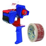 - Packaging Tape Dispenser Including 50M Fragile Tape