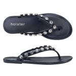 Vacation Jewelled Toe Thong - Midnight Blue - 8