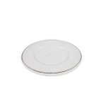Glass Underplate With Silver Border SGN372