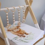 Changing Mat Cover Simple Clean Baby Highland Cow Pennygum eucalyptus Set