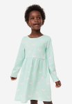 Cotton Jersey Dress - Turquoise Rainbows