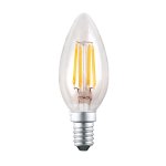 ES86 FILA LED 4W C35 E14 Candle Warm White Bulb
