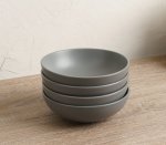 Comida - Soup Bowl 7" - 4PC- Charcoal