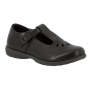 Crown Youth T-bar School Shoes - Black - 7