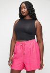 Plus Linen Shorts - Pink