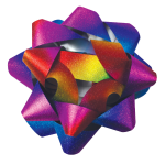 Ombre Glitter Star Bow