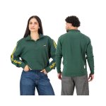 Springboks Twill Slv Quarter Zip Sweat Os Green