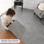 15 30PCS Thick Self-adhesive Floor & Wall Tiles - Non-slip Waterproof Vinyl Stickers For Kitchen And Bathroom - Vintage Tile Ren
