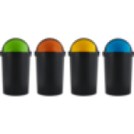 Recycled Plastic Roll Top Bin 25L Colour May Vary