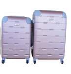 Smte 2 Piece Luggage Set Rose Gold With Keychain