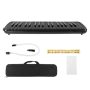 Vvikizy 37 Key Melodica Wind Instrument Portable Keyboard Harmonica With 37 Keys Design And Ergonomic Layout For Beginners And Music Lovers Black