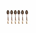 Rose Gold Teaspoons 6 Pack