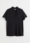 V-neck Top - Black