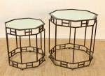 Metal & Mirrored Octagonal Table