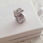 CAS101932 - 925 Sterling Silver Personalized Photo Gift Box Charm