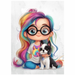 Fabric Paint Sling Quirky Girl