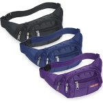 3 Pcs Fanny Packs Crossbody Waist Bags For Women Men Crossbody Waterproof Fanny Pack Belt Bag For Travel Walking Running Hiking