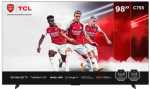 Google 98C755 Tcl 98" Mini-led Uhd Smart Tv 3840 X 2160 Resolution HDMI USB Bluetooth