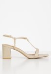Polo Darla T-bar Block Heel Sandal - Cream