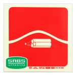 Parrot 190MM Bomb Bag Photoluminescent Safety Sign SNP19F34