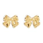 Goldair Gold Plated Bow Stud Earrings