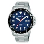 LORUS Sports Men's Solar Watch Dark Blue Sunray Dial
