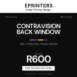 Contravision Back Window