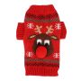 Dog Snowman Christmas Sweater Acrylic Fiber For Small Medium Dogs XL Red